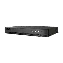 DVR 4 ch analog max. 4K, 4 ch IP max. 4K, AUDIO over coaxial , Alarma, 1U - HIKVISION iDS-7204HTHI-M1-S(4A+4 1ALM)