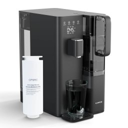 Klarstein Filtru de apă VitalPour, filtru în 5 etape, osmoză inversă, rezervor de 5 l, tactil, mobil, 3 secunde (WFT1-VitalPourBlack)