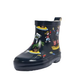 PLAYSHOES Cizme de cauciuc albastru închis / maro / galben / roșu