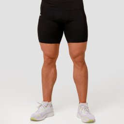 GymBeam Pantaloni scurți de compresie Mid Black L