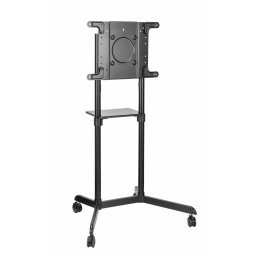 Stand TV mobil Serioux TV11-46TW, dimensiuni: 920x702x1595mm, compatibilitate dimensiune ecran: 37"-70", compatibil VESA: 200x200, 400x200, 300x300, 600x200, 350x350, 400x400, 600x400, greutate maximă suportata TV: 70 kg, interval de înclinare: 0° sau