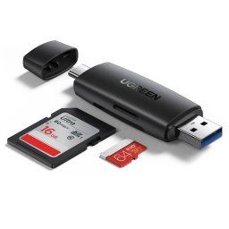 Card reader USB / USB-C UGREEN CM304 SD - microSD Negru
