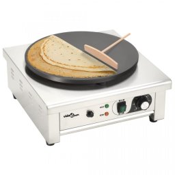 Aparat electric de clătite cu tavă retractabilă, 40 cm, 3000 W
