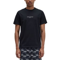 FRED PERRY T-Shirt Embroidered M4580 102 black