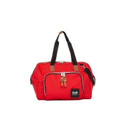 Bagmori Geantă de scutece roșu / negru