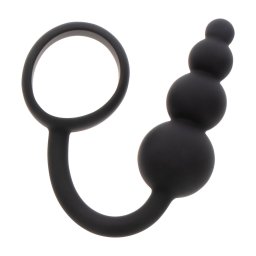 ToyJoy Manpower Anal Plug & Cock Ring Black