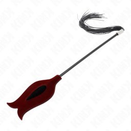 Kink Rose Shape Silicone Tassel Whip 45cm