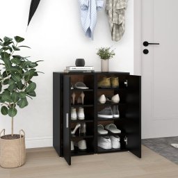 Pantofare, 2 buc., negru, 32x35x70 cm, PAL GartenMobel Dekor