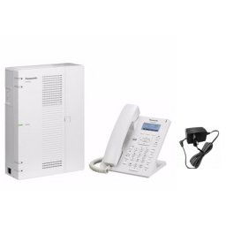 Centrala telefonica Hybrid IP KX-HTS32CE + Telefon SIP KX-HDV130 Panasonic si Alimentator KX-A423