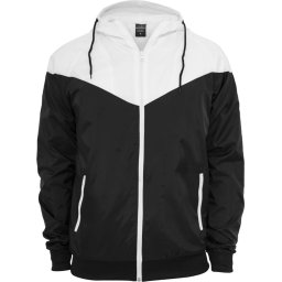 Urban Classics Geacă de primăvară-toamnă 'Arrow' negru / alb