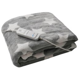 Incalzitoare corporale Pătură de încălzire electrică, fleece, stele Gri