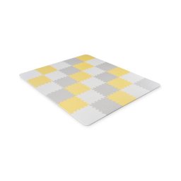 KINDERKRAFT - Puzzle din spumă LUNO 30 piese gri/galben