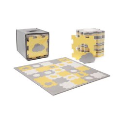 KINDERKRAFT select - Puzzle din spumă LUNO 30 piese gri/galben