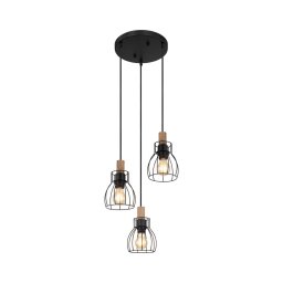 Lustră pe cablu Globo 15326-3H1 MINA 3xE27/40W/230V