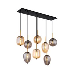 Lustră pe cablu Globo 15345-8A negruY 8xE14/40W/230V