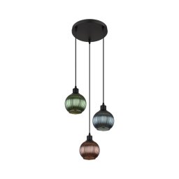 Lustră pe cablu Globo 15638-3 ZUMBA 3xE27/25W/230V