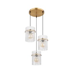 Lustră pe cablu Globo 15698-3HRM GORLEY 3xE27/60W/230V