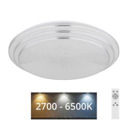 Plafonieră LED dimabilă Globo 48419-18 ALEY LED/18W/230V + telecomandă