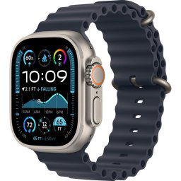 Apple Watch Ultra 2, GPS, Cellular, Carcasa Natural Titanium 49mm, Navy Ocean Band