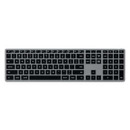 Tastatura Wireless Satechi Slim X3, Bluetooth/USB-C, layout US, Gri