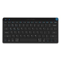 Tastatura Wireless JLAB GO Keyboard IEUKGOKEYBRBLK4, Bluetooth 5, USB Dongle, 78 taste, Negru