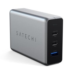 Incarcator compact 100W Satechi, USB-C PD, GAN, xUSB-C PD, 2xUSB-C PD, 1xUSB-C PD, 1xUSB-A, 2x USB-C PD