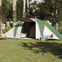 Cort de camping cupola pentru 6 persoane, verde, impermeabil GartenMobel Dekor