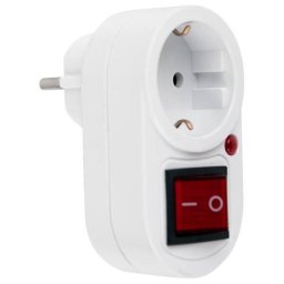 Adaptor 921.016 1 priza Schuko cu intrerupator