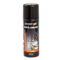 Spray lubrifiant pe baza de vaselina cu PTFE MOTIP White Grease, 200ml