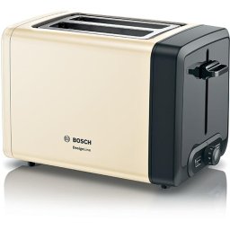 Prajitor de paine Bosch TAT4P427 DesignLine Compact toaster, 820-970 W, 2 slots, Champagne