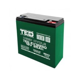 Acumulator 12V Vehicule Electrice, Dimensiuni 181 x 76 x 167 mm, Baterie 12V 25Ah M5, TED003782
