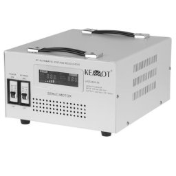 Stabilizator de tensiune cu servomotor monofazat 5KVA, 2 prize, transformator toroidal, Kemot URZ3426-5K
