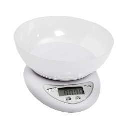 Cântar digital de bucătărie cu bol 1xCR2032 alb