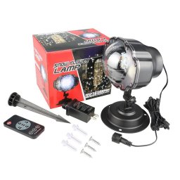 Proiector Snow Flower Lamp sfera fulgi de nea si zapada cu 3 LED-uri RGB
