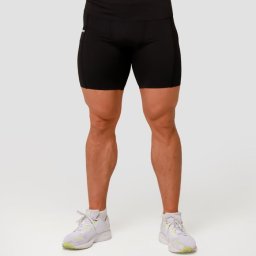 GymBeam Pantaloni scurți de compresie Mid Black M