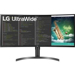 Monitor Gaming VA LED LG 35" 35WN75CP-B, UWQHD (3440 x 1440), HDMI, DisplayPort, AMD FreeSync, Ecran Curbat, Boxe, 100Hz, 5 ms, Negru