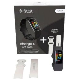 Bratara fitness Charge 5 additional white colored silicone strap