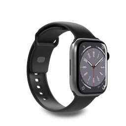 Puro "ICON" Silicone watchband forApple Watch 38–40–41mm, black
