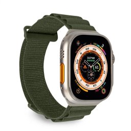 Puro 'EXTREME' polyester watch band for Apple Watch 42-44-45-49mm, dark green
