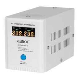 Stabilizator de tensiune automat 500VA, 2 prize Schuko, Kemot URZ3438-500-S