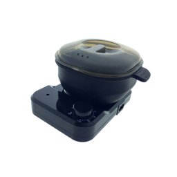 Wax Warmer topitor de ceară din silicon, cu suport, culoare neagră