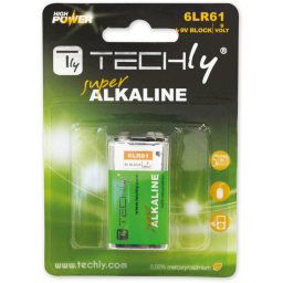 Techly Baterie alcalină 9V 6LR61 PP3 1 bucată