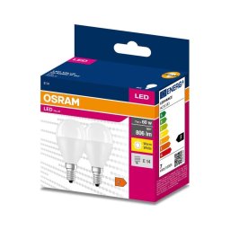 SET 2x bec LED Osram P45 E14/7W/230V 3000K