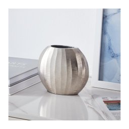Vază metalică Eglo 421052 ABUCAY 13x15 cm argintiu