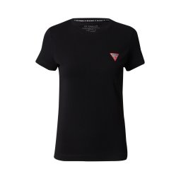 GUESS Tricou roșu / negru / argintiu