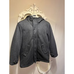 Palton băieți elegant cu glugă - iDO Italia, gri închis 1484