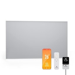 Blumfeldt RadiantSmart Încălzitor IR, Încălzitor cu infraroșu, Termostat extern, 600 W, Eficient energetic (ACO14-BlRS-60100-MWh)
