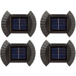 Set 4 Lampi solare cu lumina bidirectionala 6 led / lampa