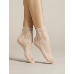 Sosete lycra pudra cu animal print Fiore Doria 8 den