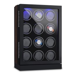 Klarstein Klagenfurt, suport mobil pentru ceas, deplasare dreapta-stânga, 12 ceasuri, LED-uri, touch screen (TWP-Klagenfurt)